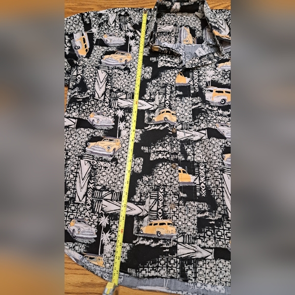 Natural Issue Hawaiian Short Sleeve Shirt Size L Cotton Beach Surf Board Bus - Picture 7 of 9